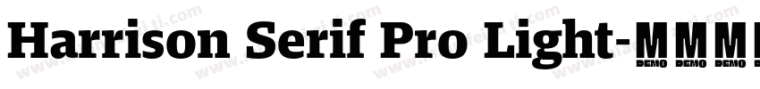 Harrison Serif Pro Light字体转换
